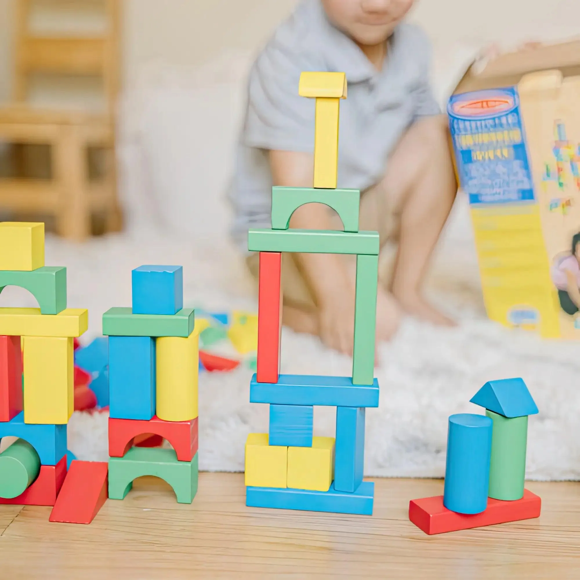 Melissa & Doug 10481 - 100 Piece Wood Blocks Set