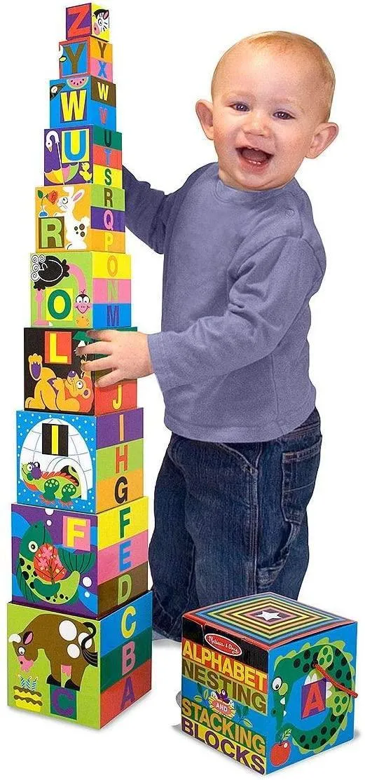 Melissa & Doug 12782 Alphabet Nesting & Stacking Blocks