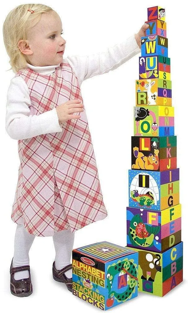 Melissa & Doug 12782 Alphabet Nesting & Stacking Blocks