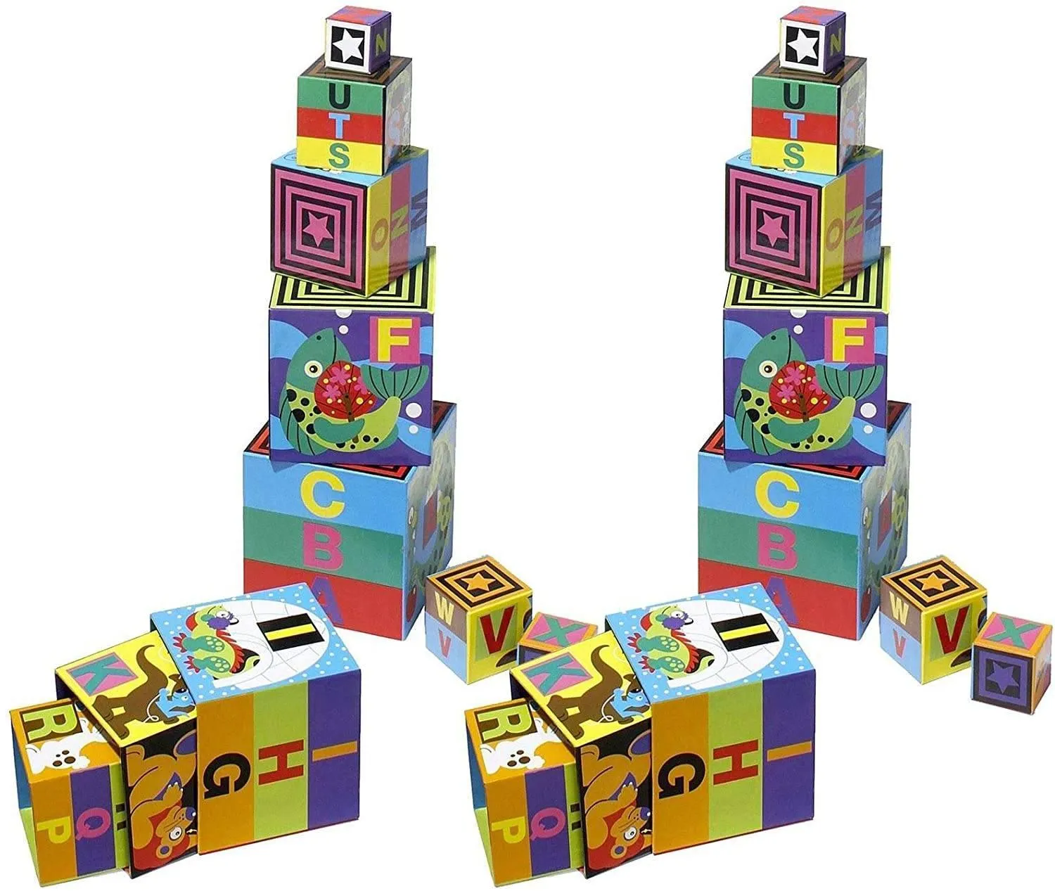 Melissa & Doug 12782 Alphabet Nesting & Stacking Blocks