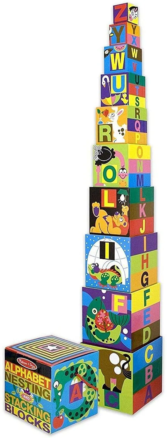 Melissa & Doug 12782 Alphabet Nesting & Stacking Blocks