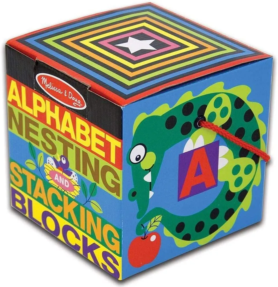 Melissa & Doug 12782 Alphabet Nesting & Stacking Blocks