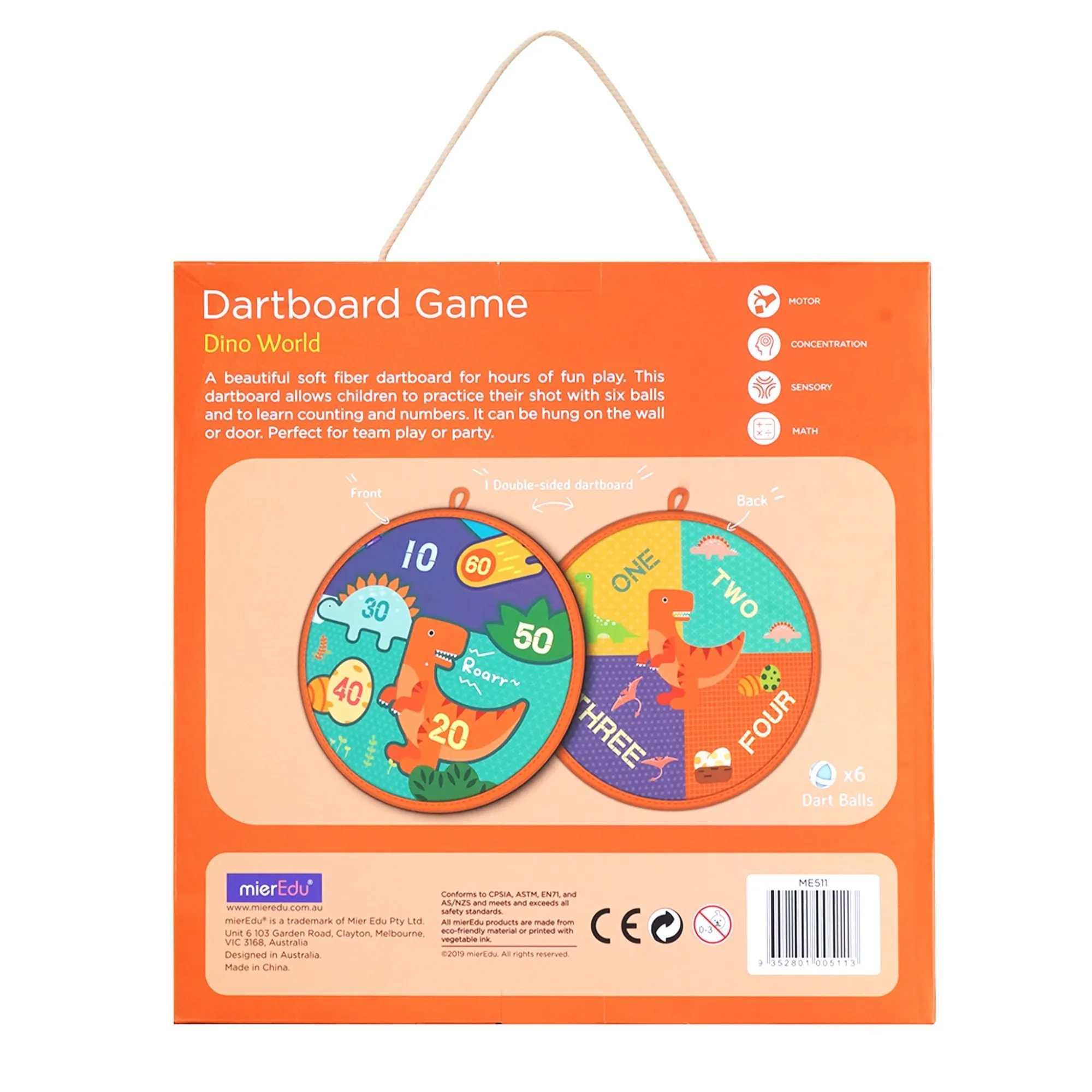 MierEdu Dartboard Game Dino World