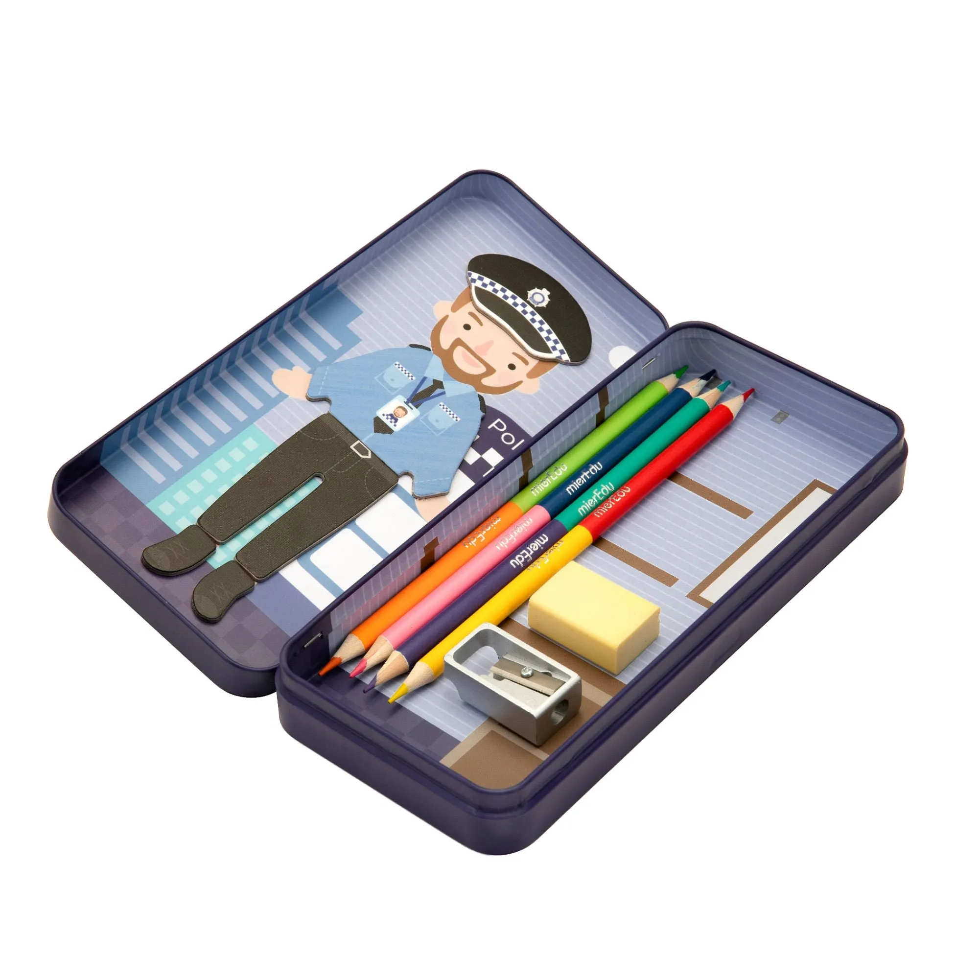 MierEdu Magnetic Puzzle Box Police Officer