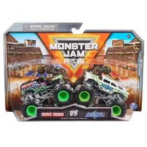 Monster Jam 1:64 2 Pack Grave Digger vs Avenger