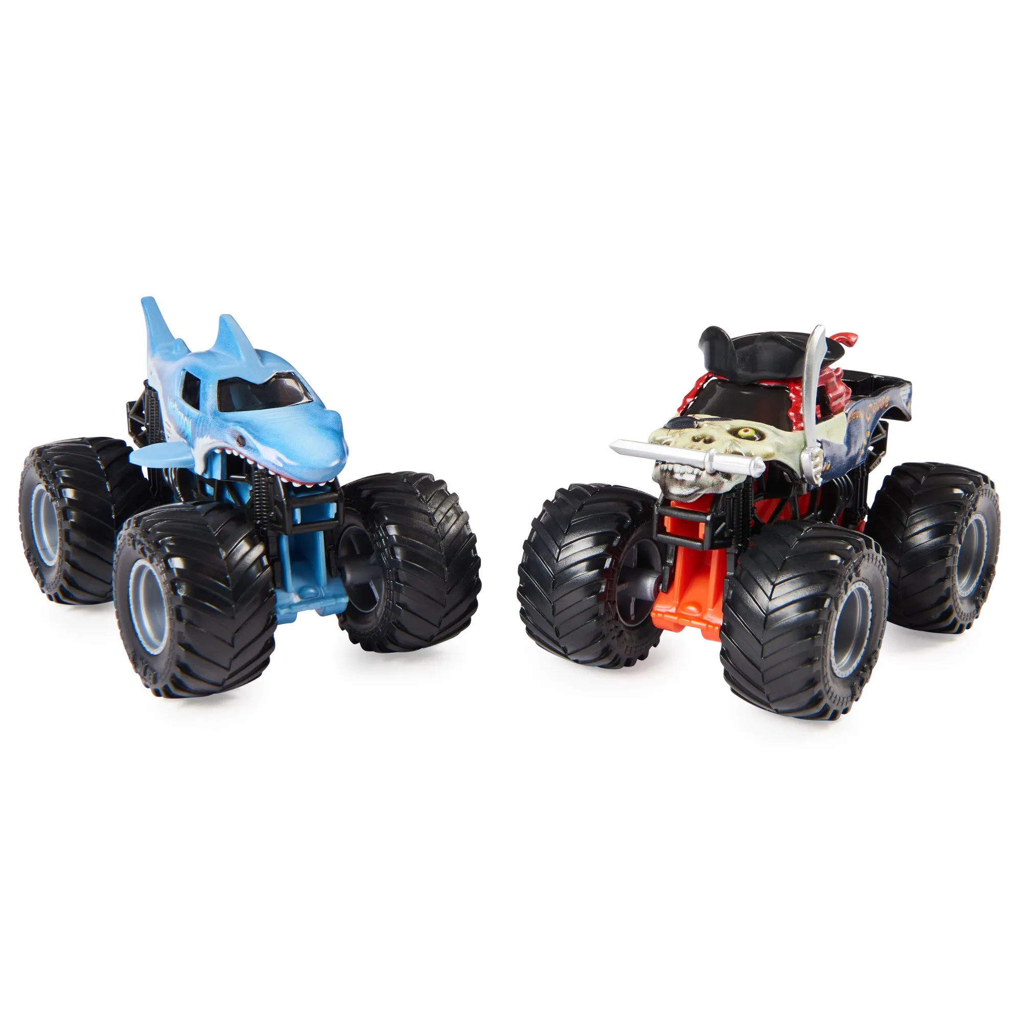 Monster Jam 1:64 2 Pack Series 23 Pirate's Curse Vs MEGAlodon