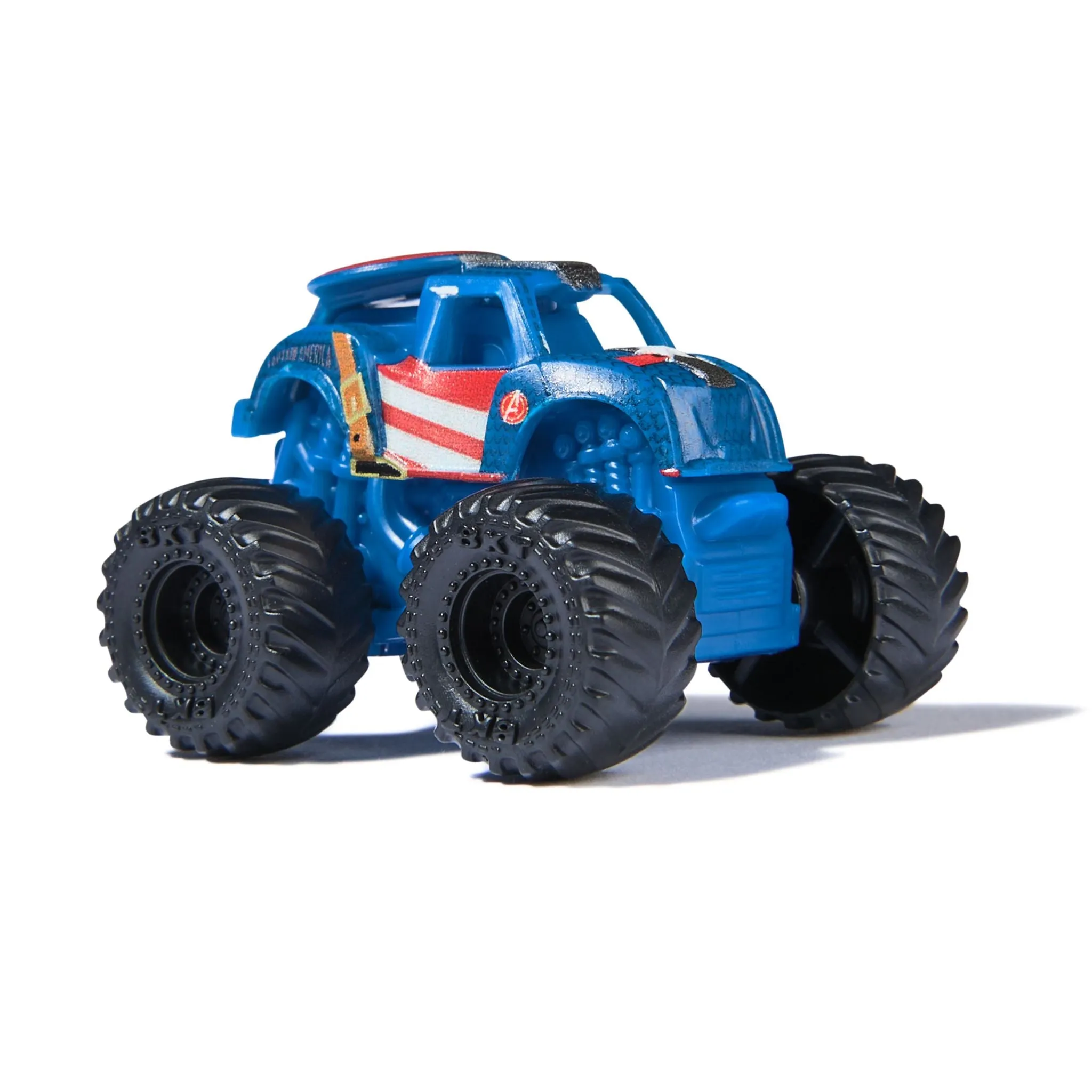 Monster Jam Mini Marvel 3 Pack Bundle - Iron Man, Captain America & Black Panther