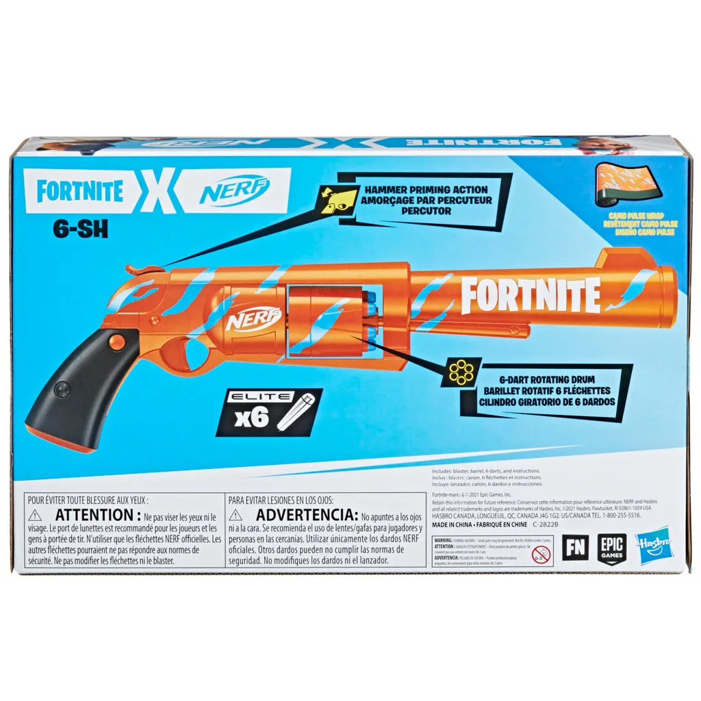 NERF Fortnite 6-Sh Dart Blaster