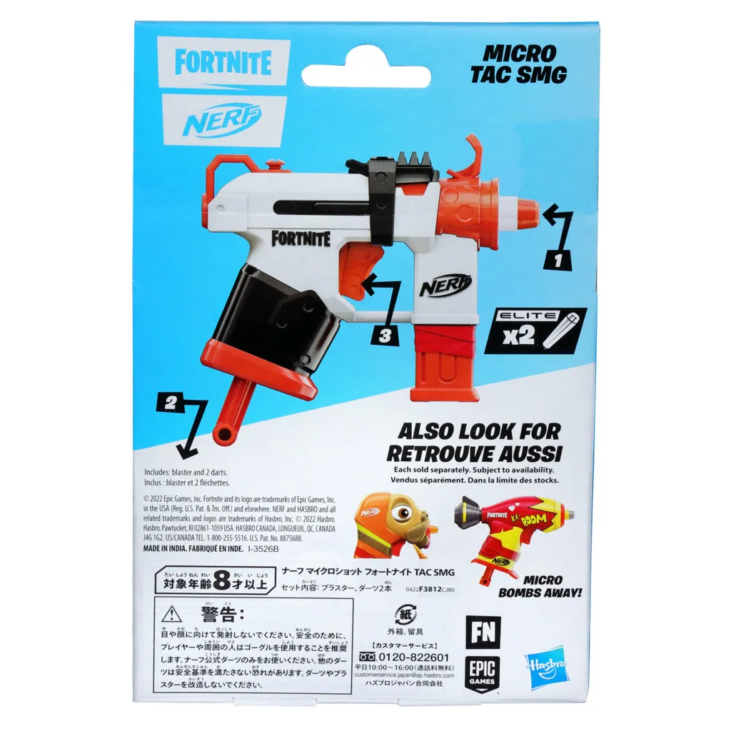 NERF Fortnite Microshots Micro Tac Smg