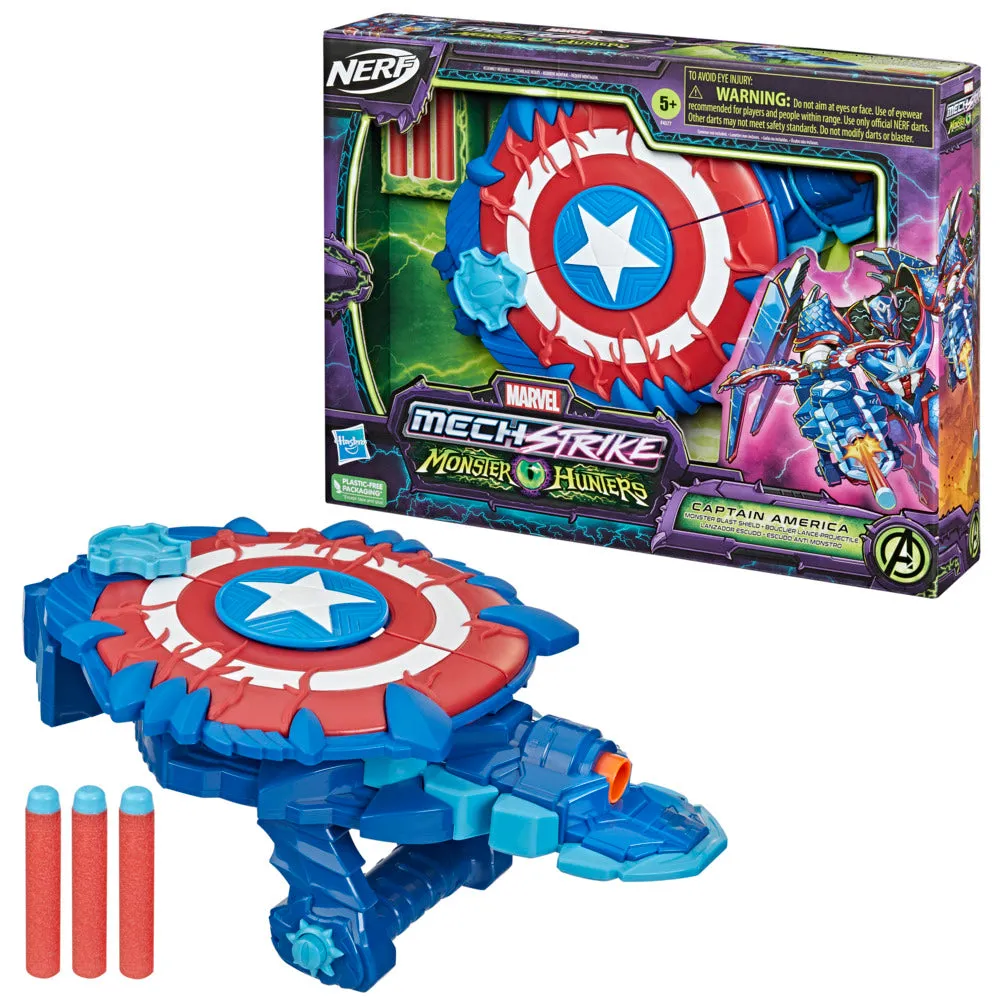 NERF Mech Strike Monster Hunter Captain America