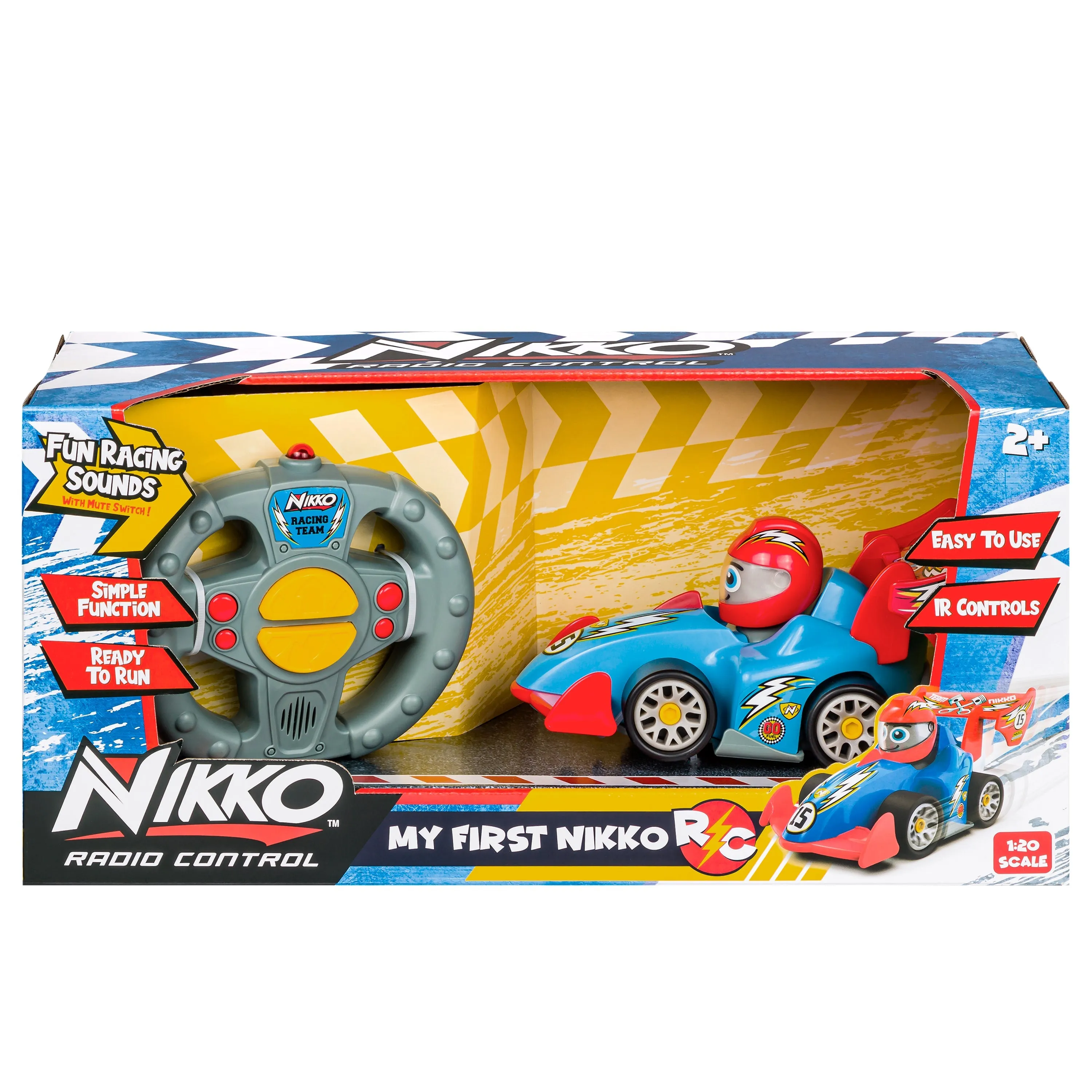 Nikko 1:20 Radio Control My First Nikko RC Red & Blue