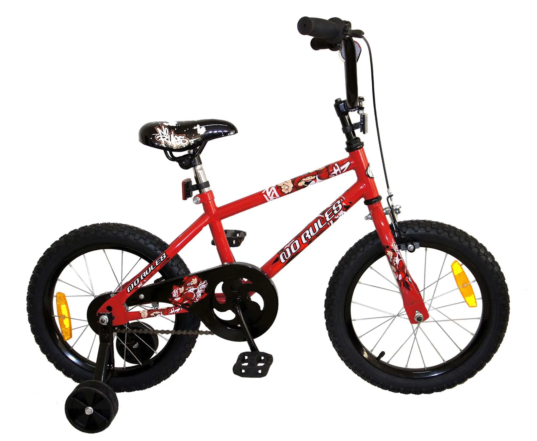 No Rules 16 Inch (40cm) Boys Bike Red