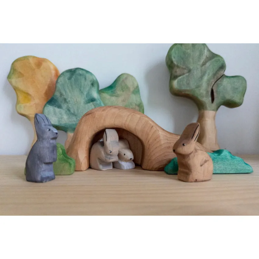 NOM Handcrafted | Bunny Burrow with Bushes