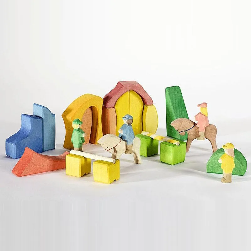 Ostheimer | Kinderkram Rainbow Rider Farm Block Set