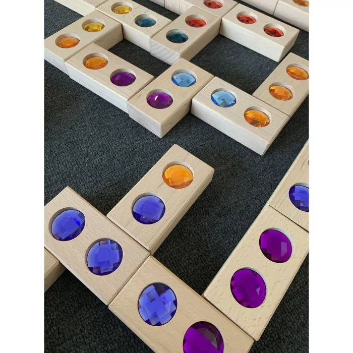 Papoose | 28 Gem Dominoes in Tray