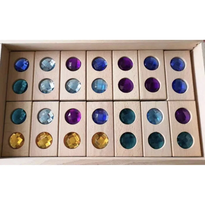 Papoose | 28 Gem Dominoes in Tray