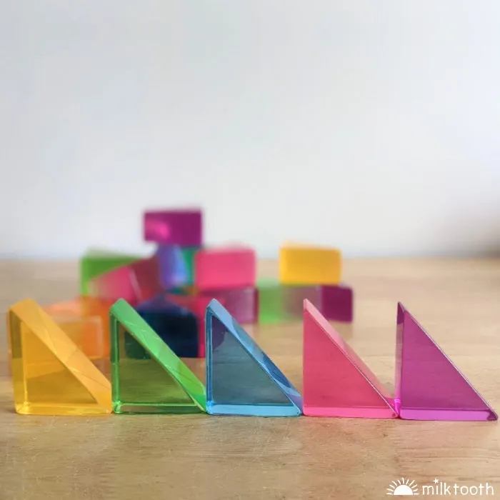 Papoose | Large Lucite Triangles | 6 Pieces