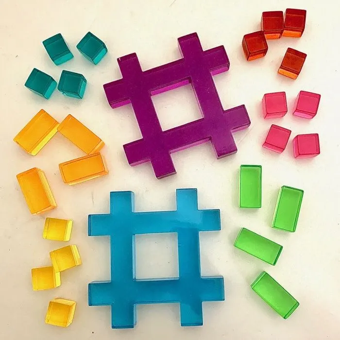 Papoose | Lucite Hashtag Set 26 Pieces with Tray
