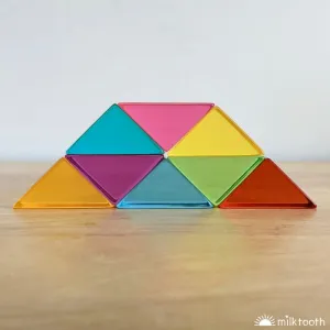 Papoose | Small Lucite Triangles | 8 Pieces