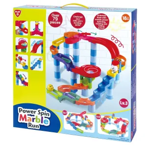 Playgo Toys Ent. Ltd. Power Spin Marblerun 79Pcs