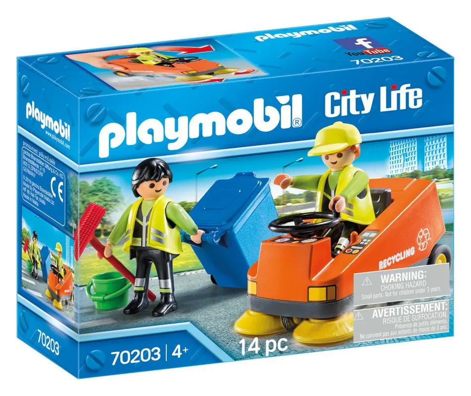 Playmobil 70203 City Life Street Sweeper