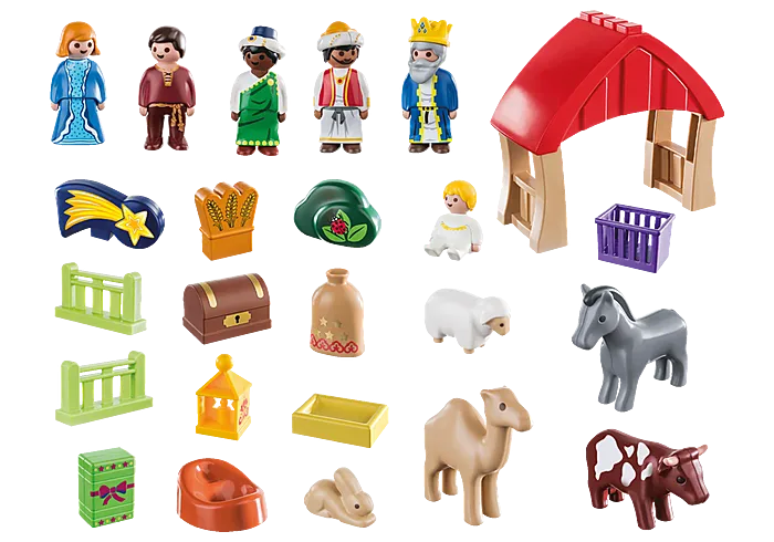 Playmobil 70259 1-2-3 Christmas Manger Advent Calendar
