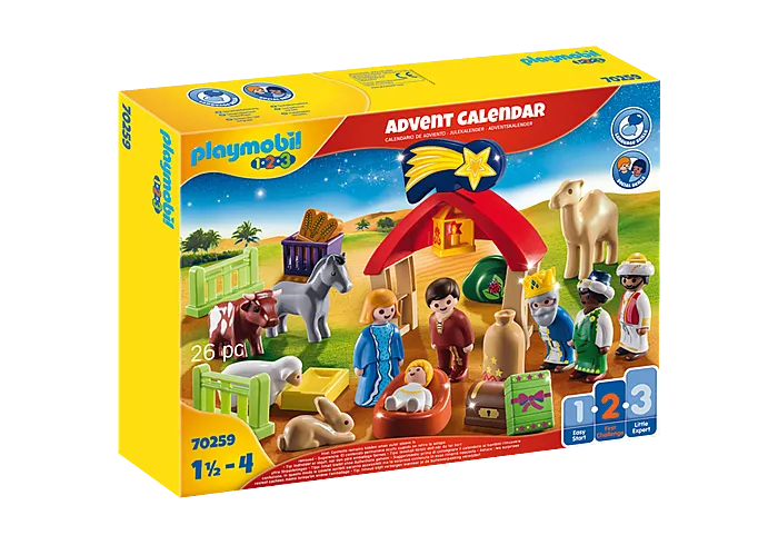 Playmobil 70259 1-2-3 Christmas Manger Advent Calendar