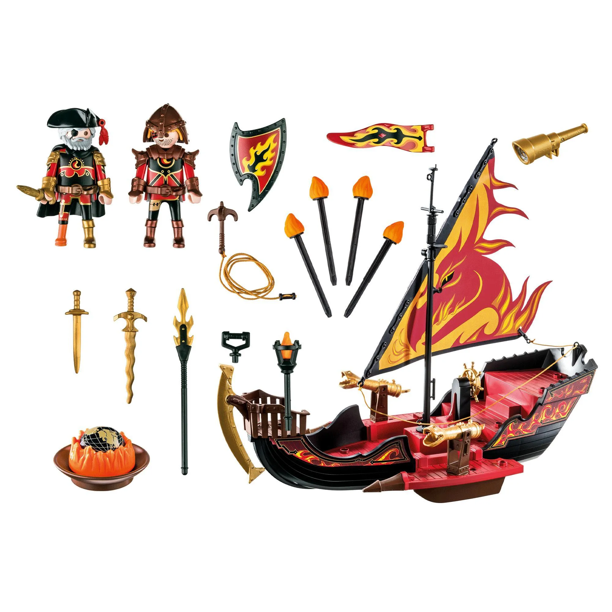 Playmobil 70641 Novelmore Burnham Radiers Fire Ship