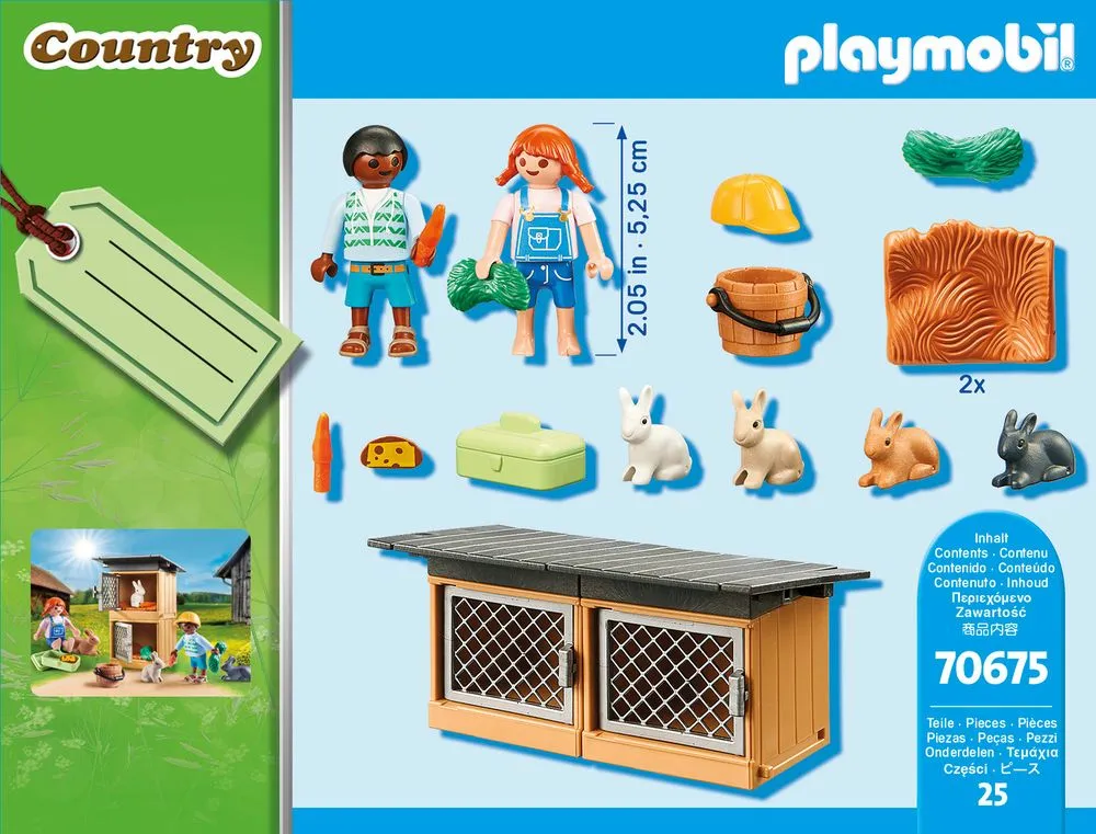 Playmobil 70675 Country Rabbit Pen Gift Set Small