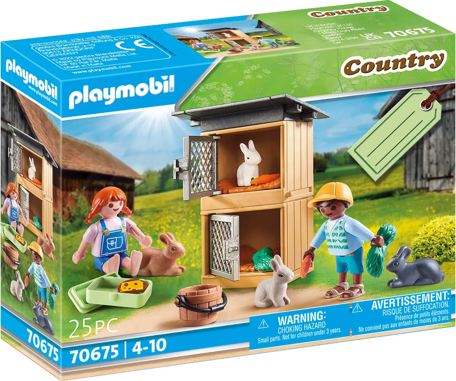 Playmobil 70675 Country Rabbit Pen Gift Set Small