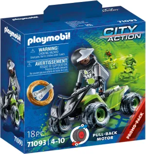Playmobil 71093 City Action Racing Quad With Pull-Back Motor