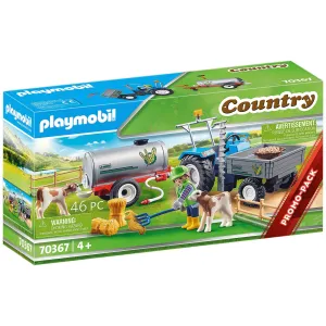 Playmobil Loading Tractor With Water Tank