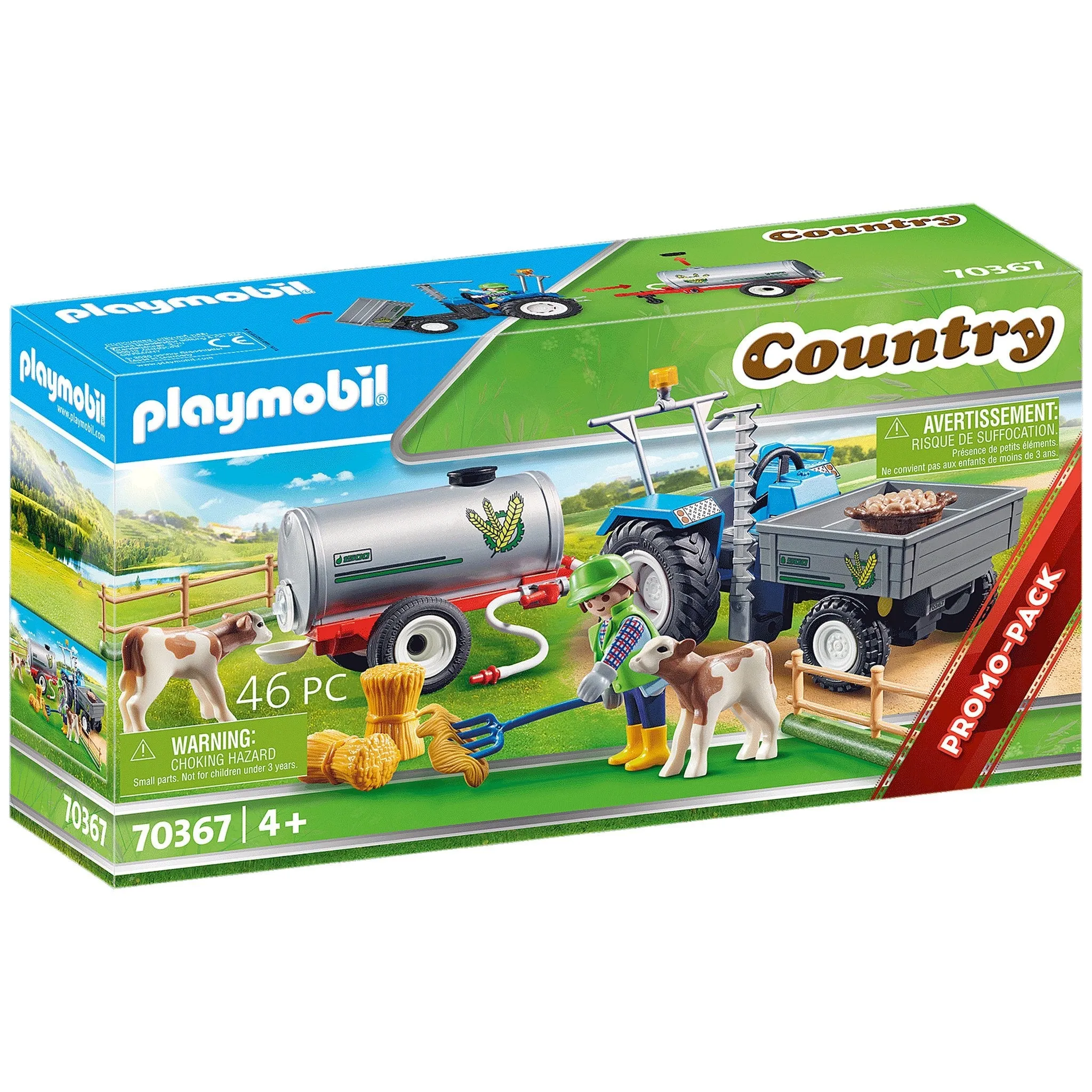 Playmobil Loading Tractor With Water Tank