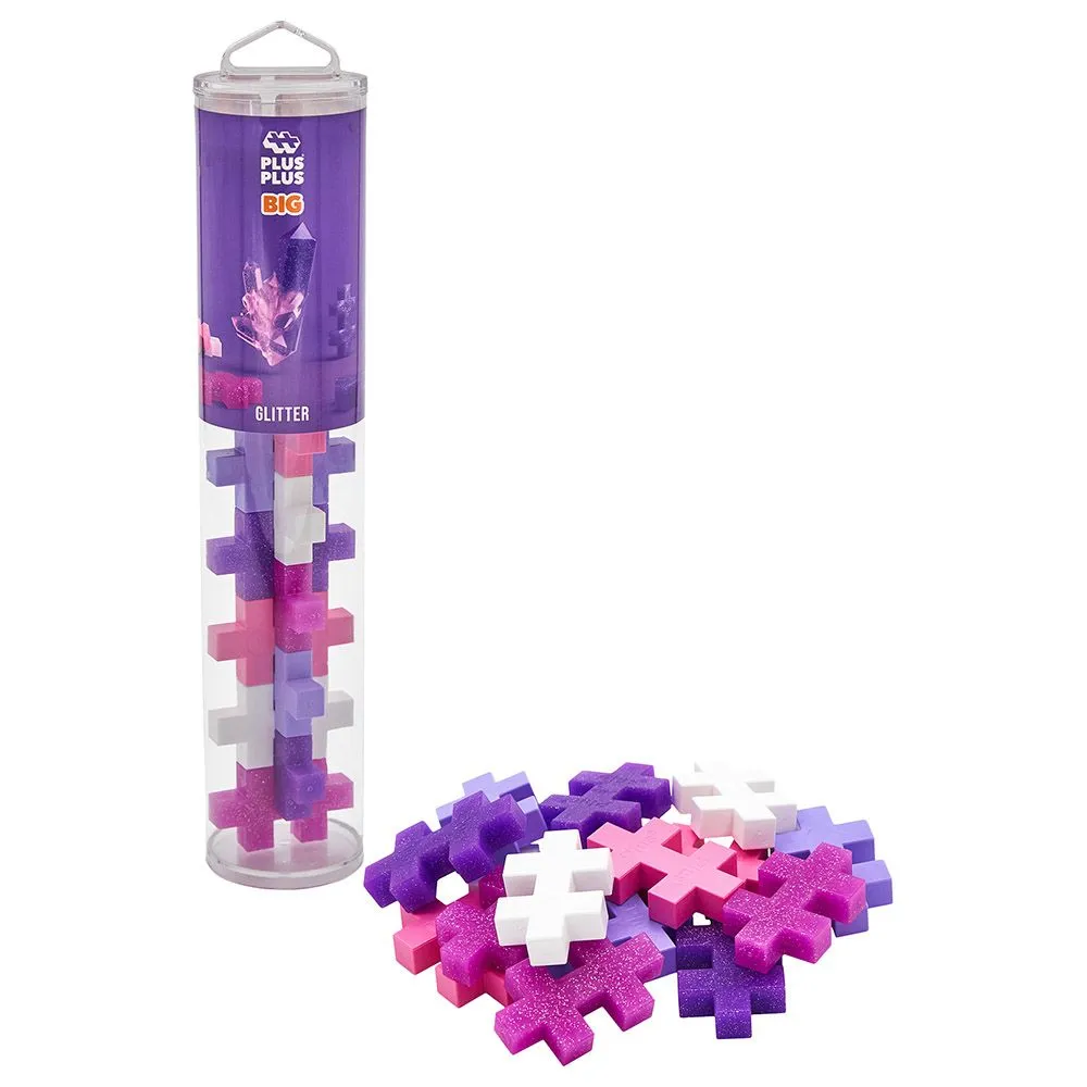 Plus Plus Big Glitter Mix - 15Pc Tube