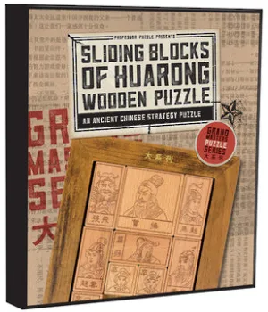 PROFESSOR PUZZLE GREAT MINDS SLIDING BLOCKS OF HUARONG WOODEN PUZZLE