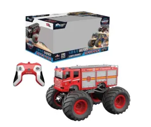Racing Rally 1:18 Remote Control Bigfoot With Lights & Sounds Fire Engine