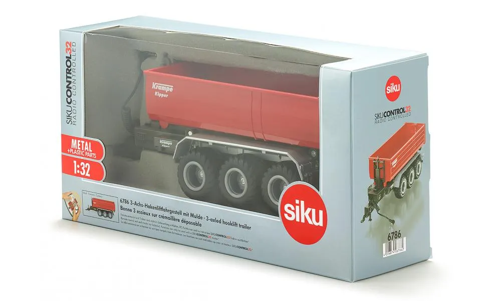 Siku 6786 1:32 Remote Control 3Axled Hooklift Trailer