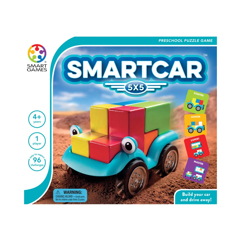 SmartGames SmartCar 5x5 - Multicolor Cognitive Skill-Building Puzzle Car