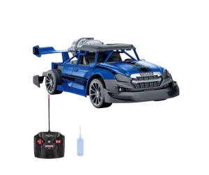 SPEEDX 1:20 REMOTE CONTROL STUNT SPRAY CAR WITH FOG EXHAUST BLUE