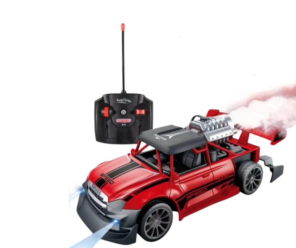 SPEEDX 1:20 REMOTE CONTROL STUNT SPRAY CAR WITH FOG EXHAUST RED