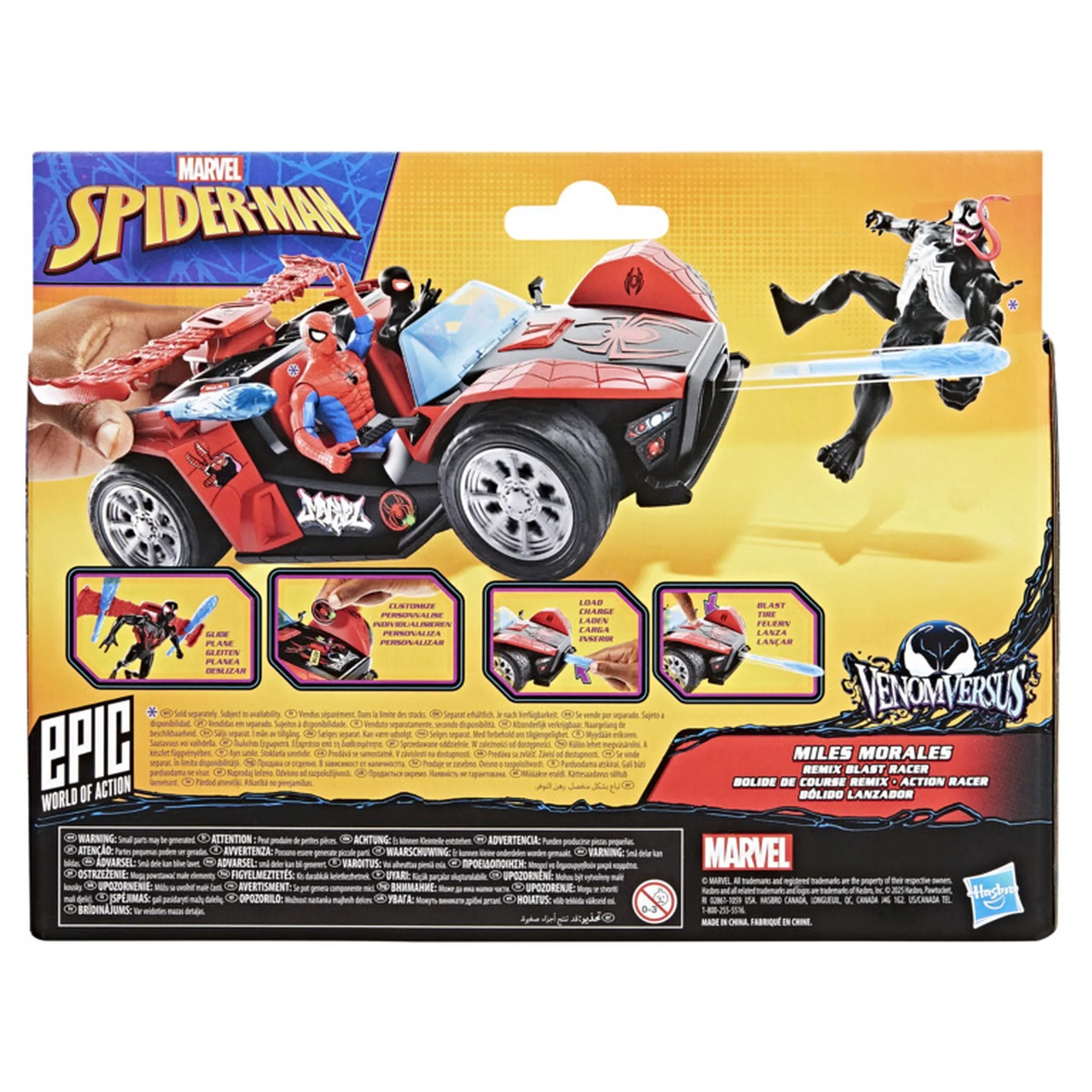 Spiderman Venomversus Miles Remix Blast Racer