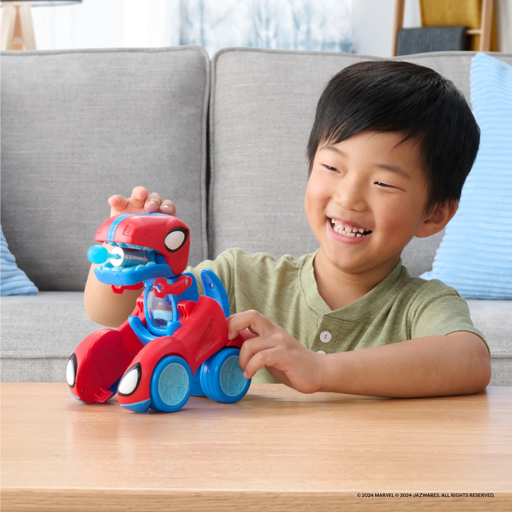 Spidey & His Amazing Friends Spidey-Dino Racer Transforming Vehicle