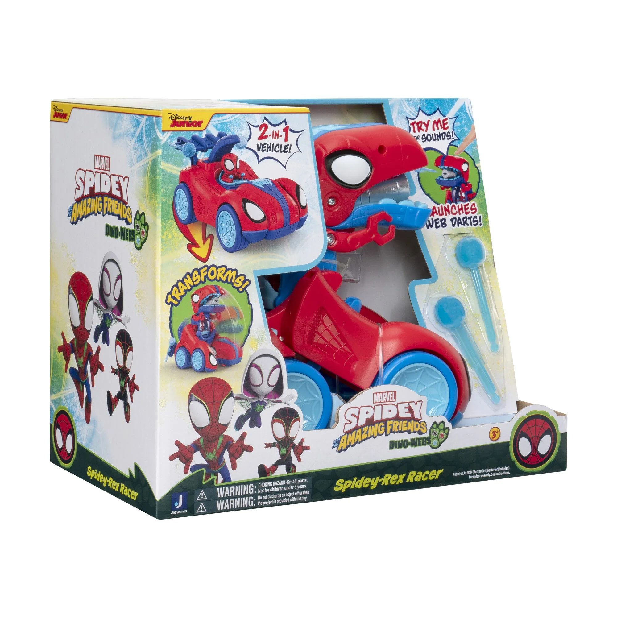 Spidey & His Amazing Friends Spidey-Dino Racer Transforming Vehicle