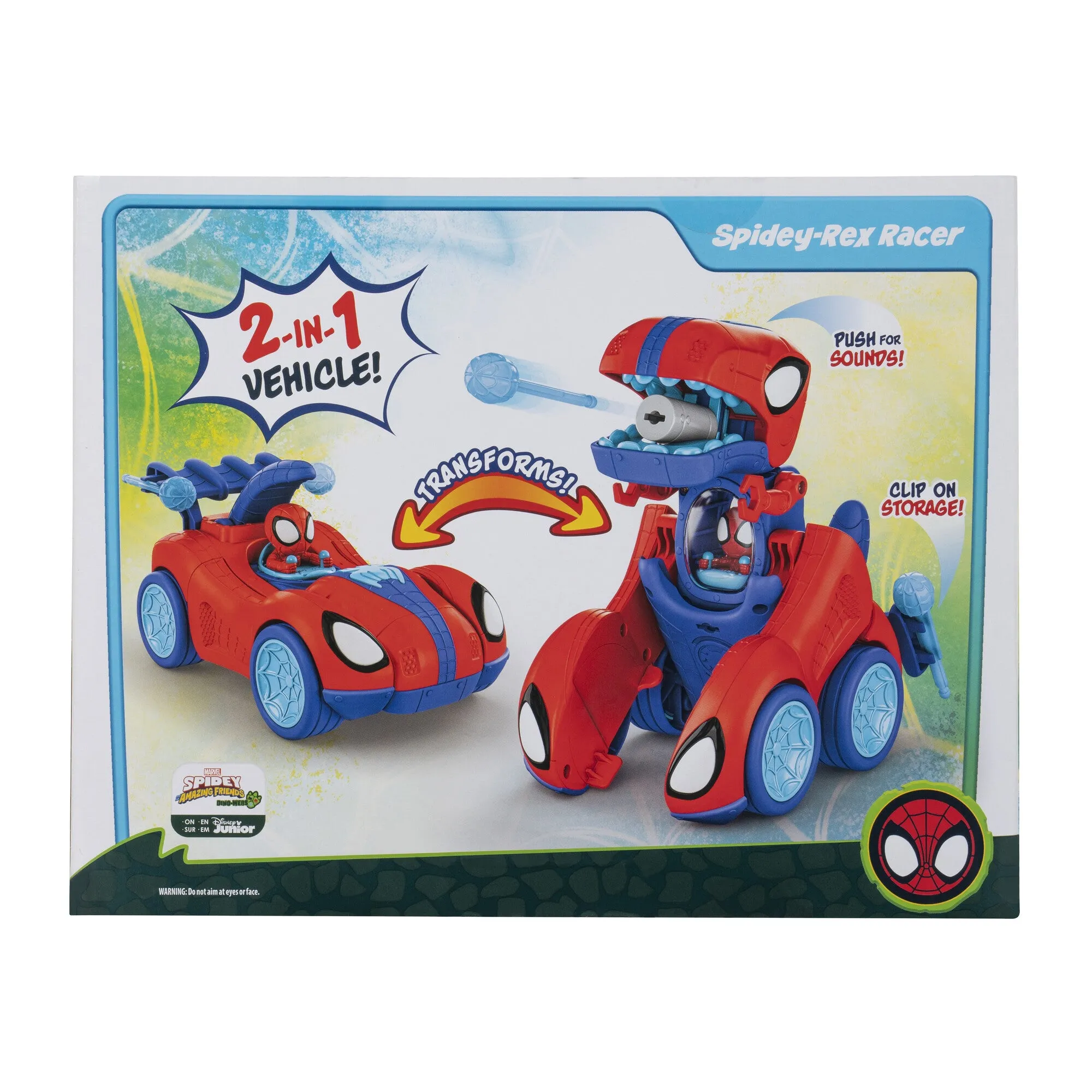 Spidey & His Amazing Friends Spidey-Dino Racer Transforming Vehicle