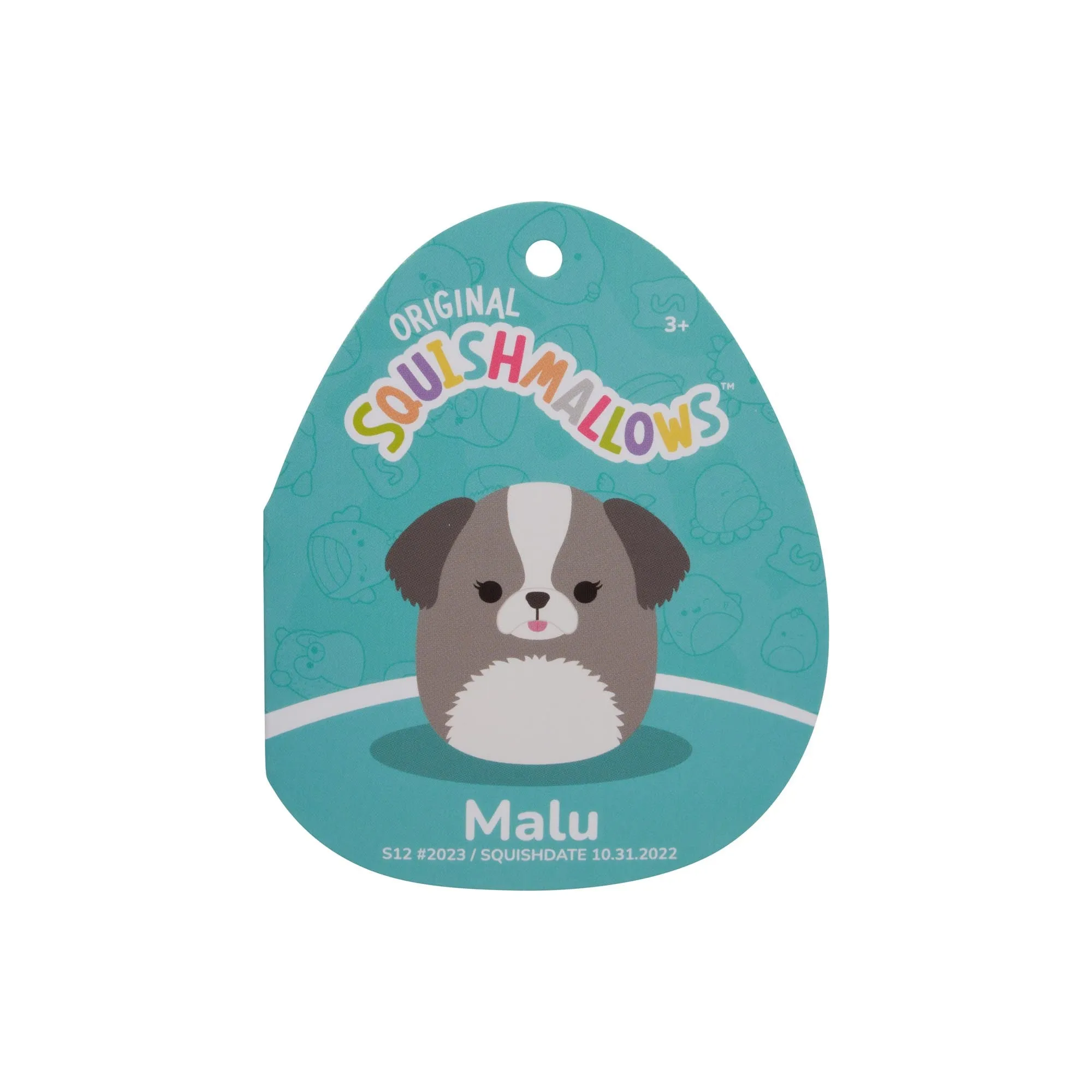 Squishmallows 12 Inch Plush S17 Malu Grey ShihTzu