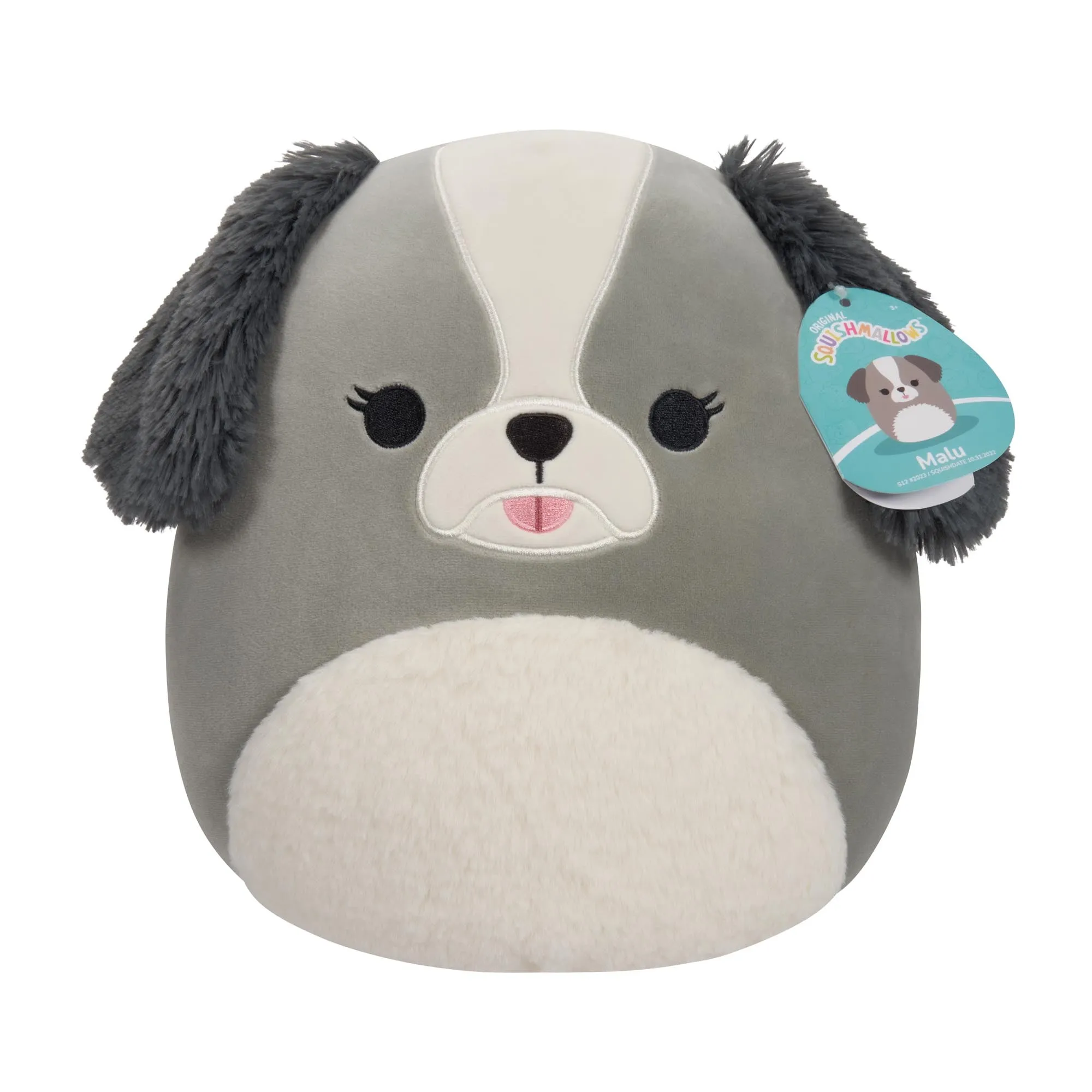 Squishmallows 12 Inch Plush S17 Malu Grey ShihTzu