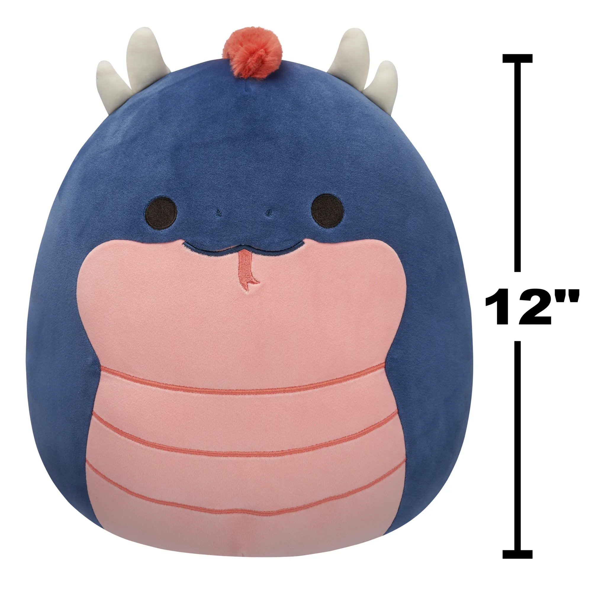 Squishmallows 12 Inch Plush S20 Cian Navy Basilisk With Coral Belly