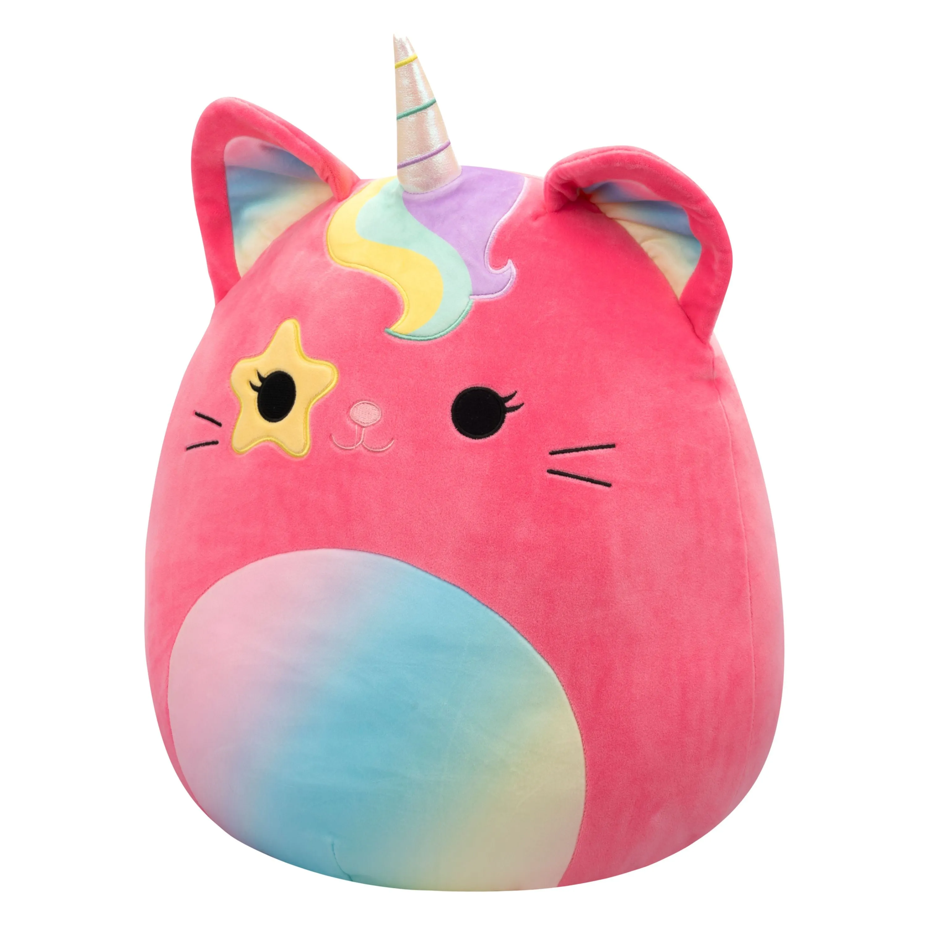 Squishmallows 14 Inch Series 20 Sienna Pink Caticorn With Starry Eye