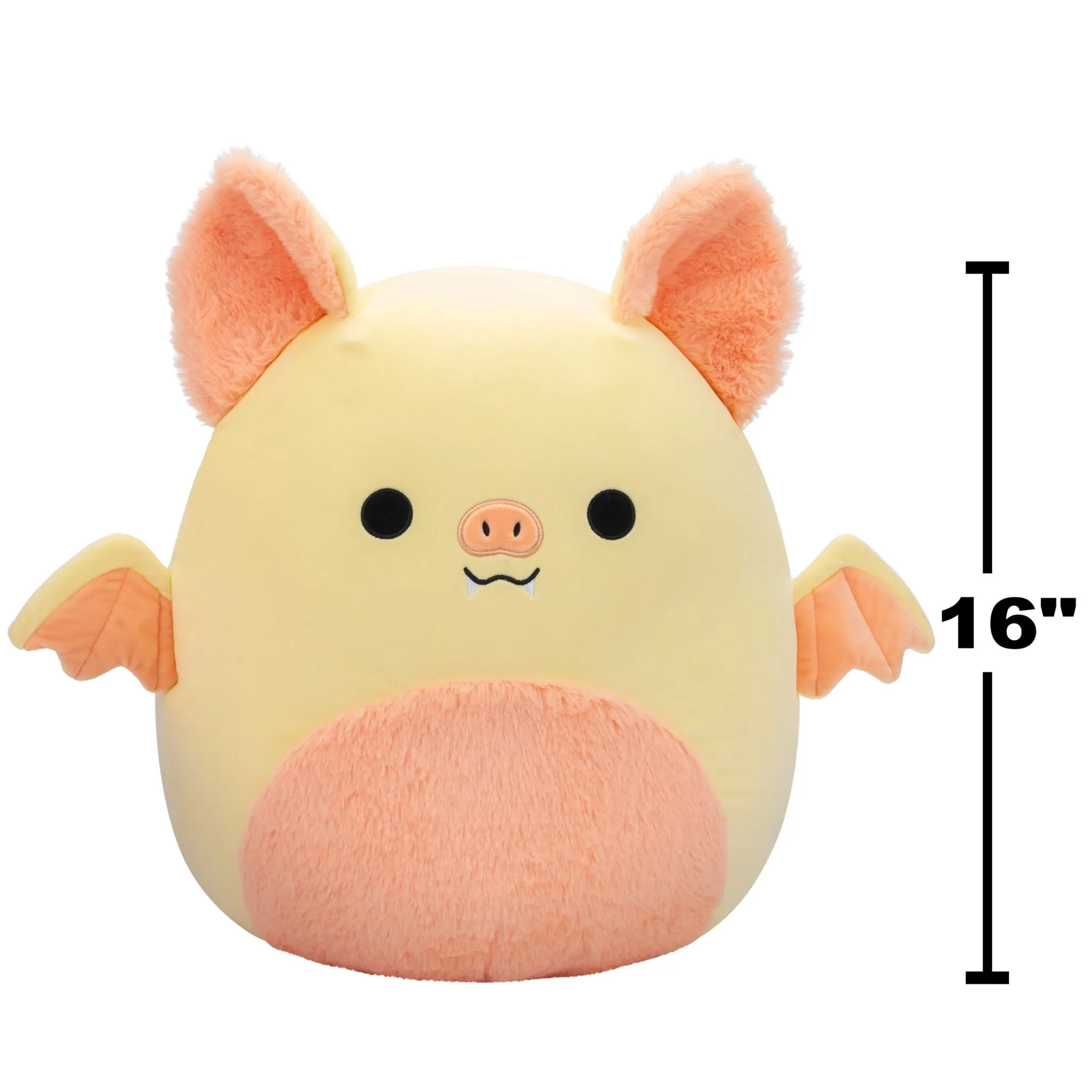 Squishmallows 16 Inch Plush Meghan The Cream And Pink Bat