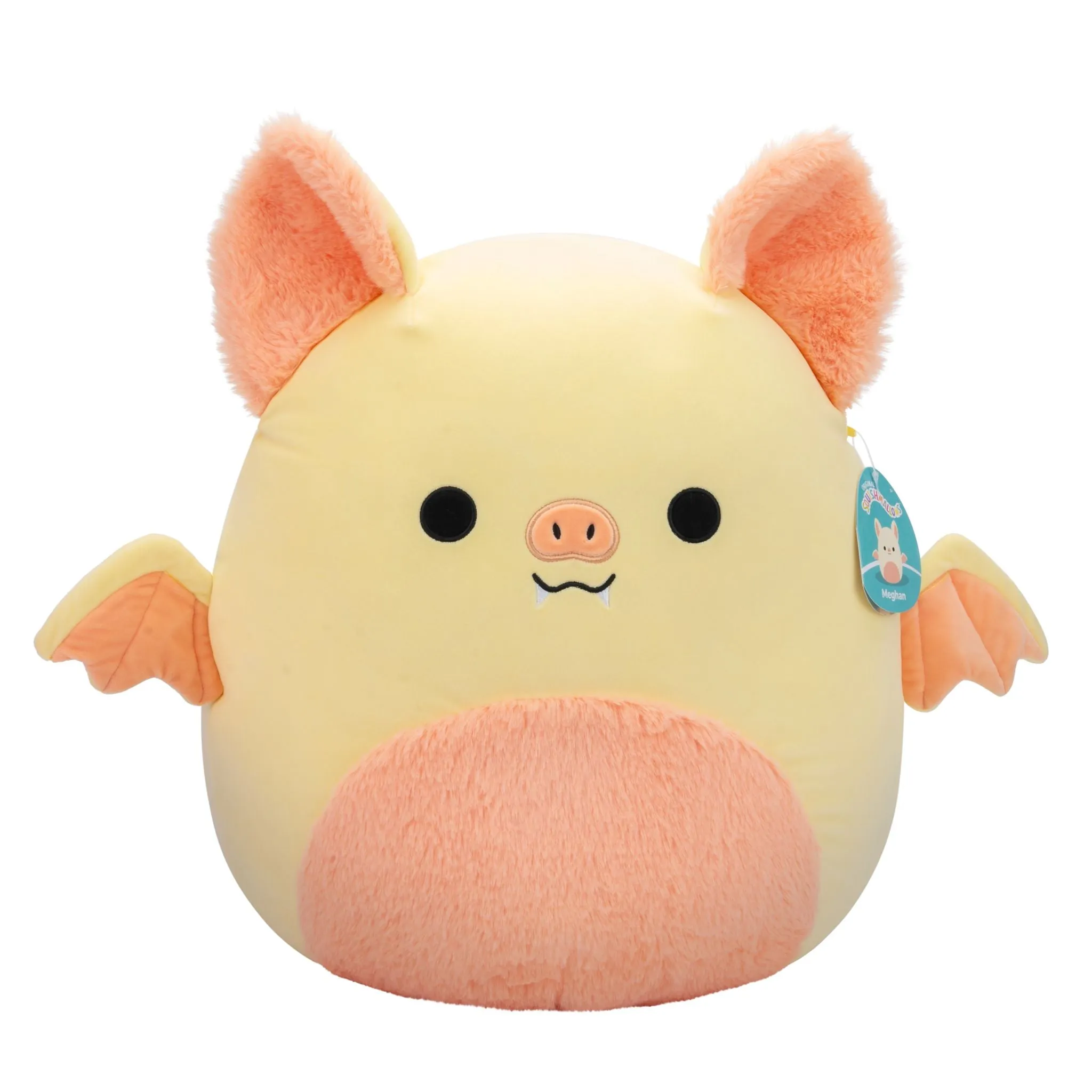 Squishmallows 16 Inch Plush Meghan The Cream And Pink Bat